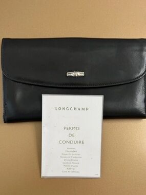 Longchamp Clutch & Checkbook Wallet